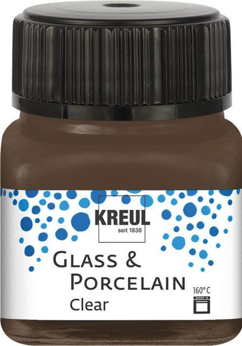 Produktbild Kreul Glass & Porcelain Clear, Porzellan- und Glasfarbe (Dunkelblau, 20 ml)