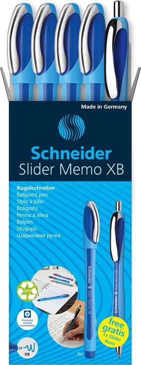 Produktbild Schneider Kugelschreiber (Blau, Schwarz, 4 x)