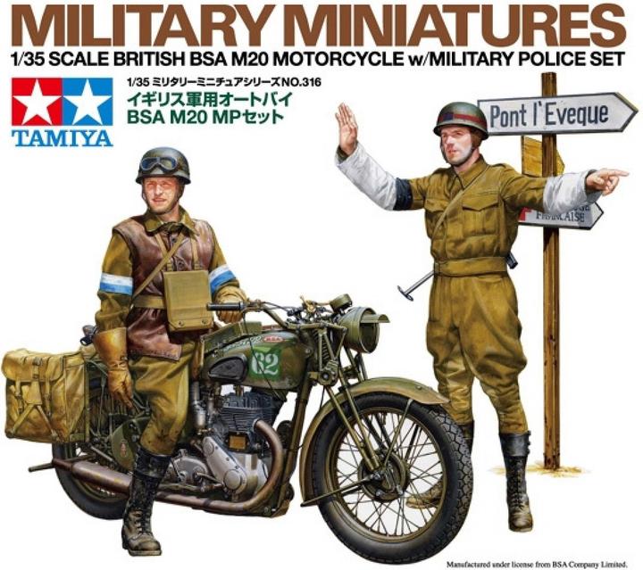 Produktbild Tamiya British BSA M20 Motorcycle w/Military Police Set