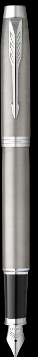 Image du produit Parker Stylo plume IM Brushed Metal C.C. M (Acier inoxydable, Noir, 1 x)