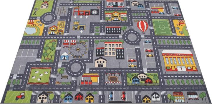 Paco Home Kinder Teppich Kinderzimmer Auto Spielteppich (140x200 cm)