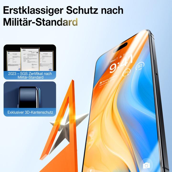 Produktbild Torras Diamond Panzerglas (1 Stück, Apple iPhone 15 Pro)