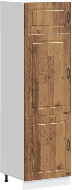 Image du produit VidaXL Armoire de cuisine Kalmar aspect vieux bois Matériau dérivé du bois Armoire de cuisine blanche (60 x 57 x 207 cm)