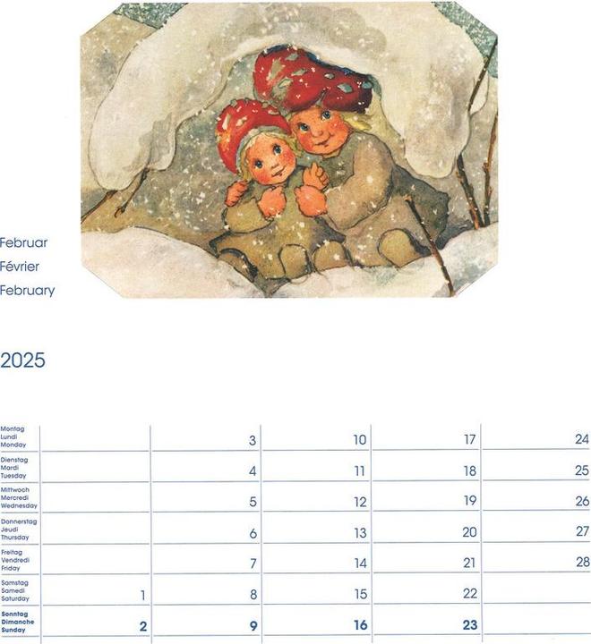Produktbild Cosa Bildkalender Mili Weber (23 x 27 cm, Harter Einband, Deutsch, Französisch, Italienisch, Englisch)