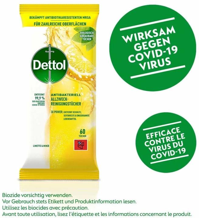 Produktbild Dettol Allzweck Reinigungstücher