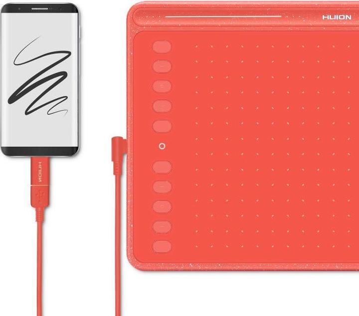 Image du produit Huion HS611 - filaire - 5080 lpi - 258,4 x 161,5 mm - USB - 1 cm - noir (5080 lpi)