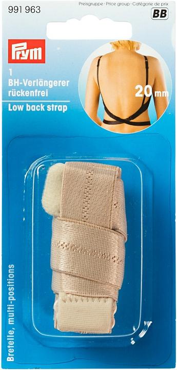 Actual product image Prym Bra extender backless, skin 20 mm, card