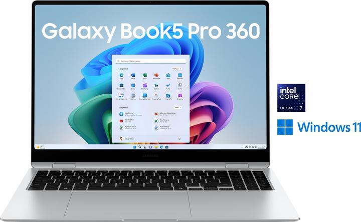 Produktbild Samsung Galaxy Book5 Pro 360 (16", Intel Core Ultra 7 258V, 32 GB, 1000 GB, DE)