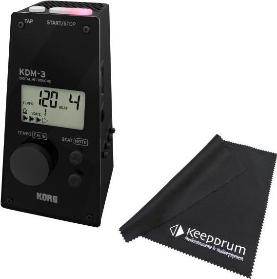 Actual product image Korg Metronome KDM-3 Digital with 19 time signatures Black with cloth