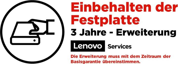 Produktbild Lenovo 3Y Keep Your Drive (36 Monate, Technische Unterstützung, Post Warranty)