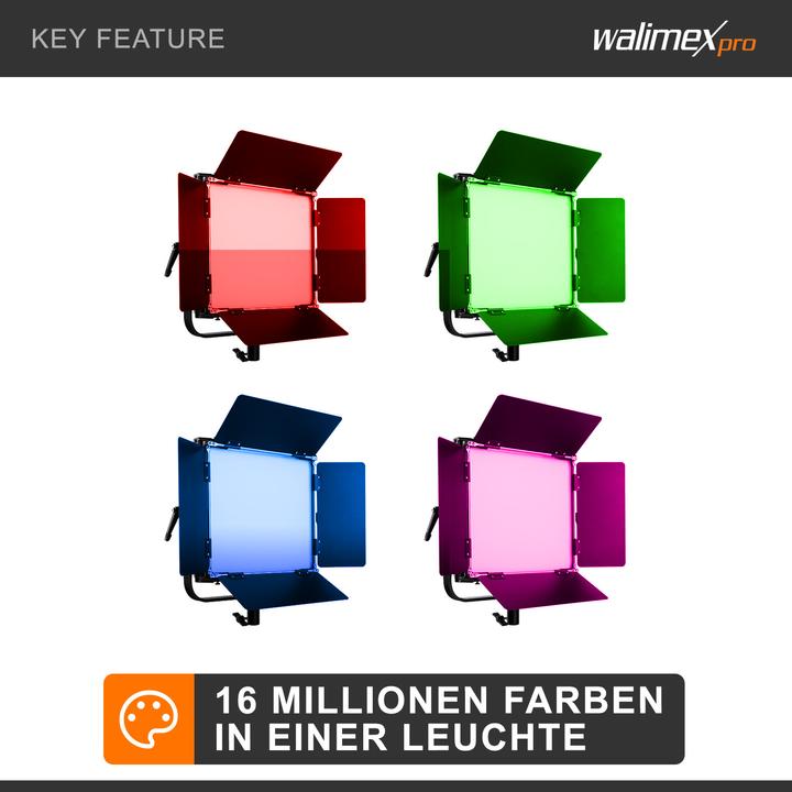 Actual product image Walimex LED Rainbow 50W RGBW Set 1 (1x Rainbow 50W, 1x Lamp Stand GN-806) (Surface luminaire)