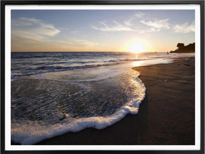 Produktbild Trenddeko Sonnenuntergang am Meer (40 x 30 cm)
