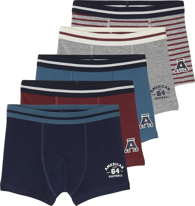 Vertbaudet Bio-Kollektion: 5er-Pack Jungen Boxershorts ATHLETIC
