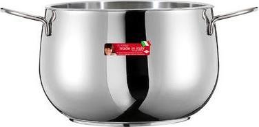 Immagine prodotto Inoxriv Pentola Inox 2 Manici 26cm (26 cm, Pentola, Acciaio inossidabile)