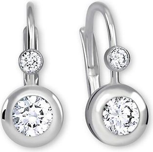 Brilio White gold earrings with cubic zirconia 239 001 00062 07