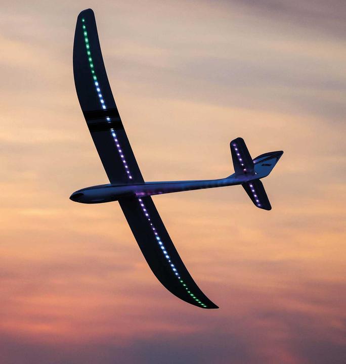 Immagine prodotto E-Flite Aliante a motore elettrico Night Radian 2000mm modello PNP (Aliante)