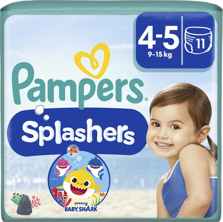 Pampers Splashers (Gr. 4, Gr. 5, Tragepack, 11 Stück)