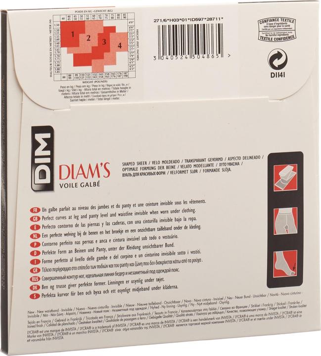 Actual product image DIM Diam's Voile Galbé (22 DEN, 34 - 36)