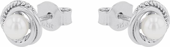 Actual product image Amor ear jewellery for women, 925 Sterling silver, shell pearl (Silver 925)
