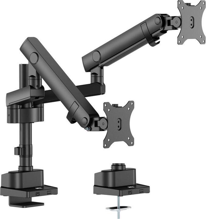 Produktbild Dual monitor arm office solid pro, with mechanical spring (Tisch, 35")
