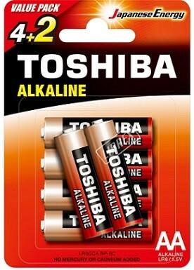 Produktbild Toshiba Batterien RED ALKALINE LR6GCA BP-6C LR6 PROMOPACK 4+2