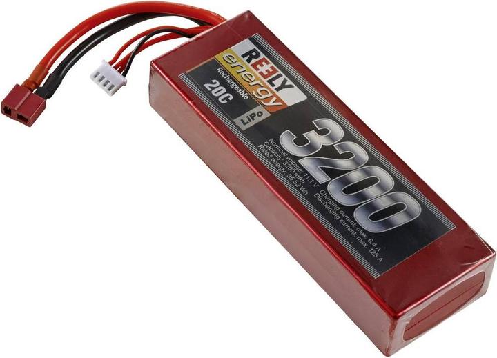 Reely Modellbau-Akkupack (LiPo) 11.1V 3200 mAh Zellen-Zahl: 3 Hardcase T-Stecksystem (11.10 V, 3200 mAh)