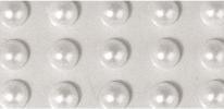 Image du produit Rayher Demi-perles en plastique, autocollantes, blanches
