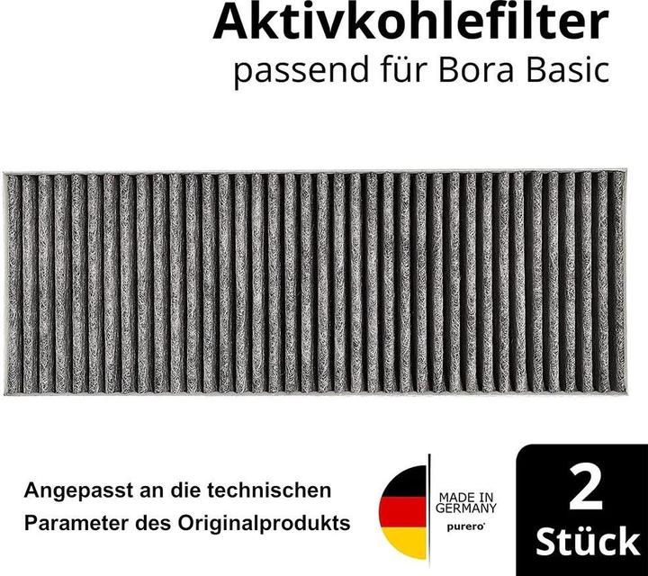 Produktbild Flickbee Kohlefilterset für Bora Kochfelder "Basic"