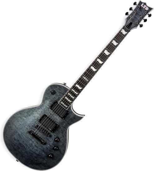 Produktbild ESP LTD EC-401 QM STBLKS E-Gitarre See Thru Black (E-Gitarre, Pao-Ferro, Mahagoni, Griffbrett, Grover-Mechaniken)