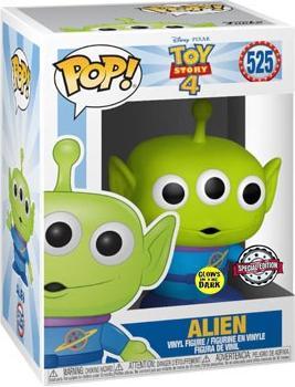 Actual product image Funko Pop Glow in the Dark Disney Toy Story 4 Alien Limited Edition