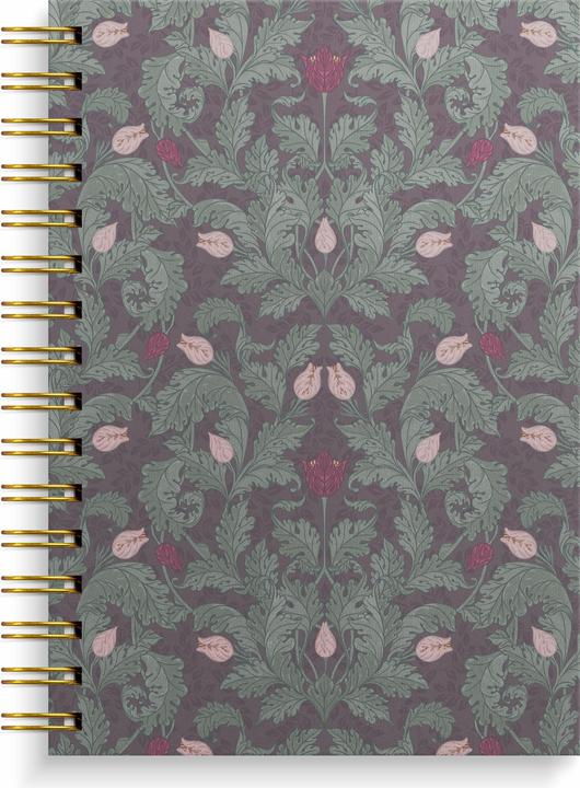 Produktbild Burde Notizbuch A5 burgundy flowers (A5)
