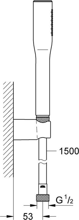 Immagine prodotto Grohe Set di staffe da parete Euphoria Cosmopolitan Stick (1 Tipi di raggi, 9 l/min)
