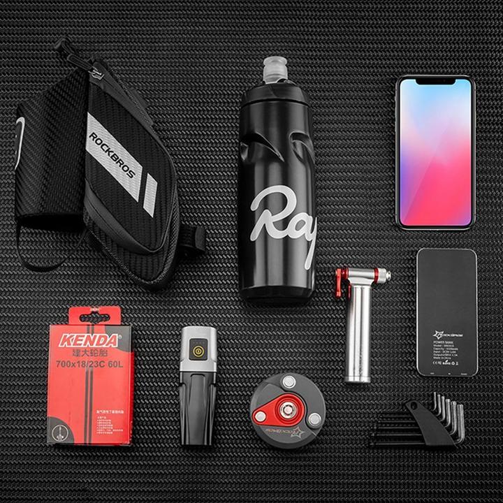 Produktbild Rockbros C32BK saddle bag 1.5 l with water bottle pocket - black (1.50 l, Rahmentasche)