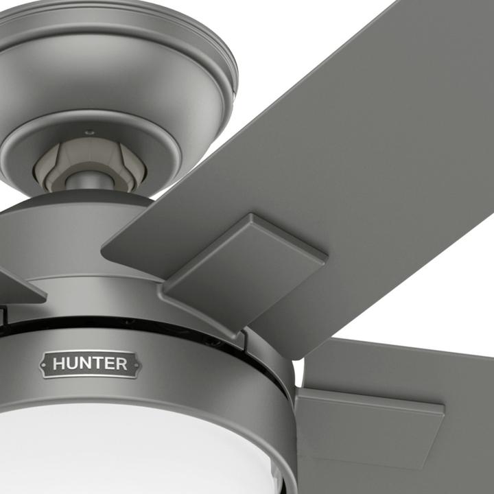 Produktbild Hunter Fans Deckenventilator Zeal Silber mit Licht & Fernbedienung (45.70 dB)