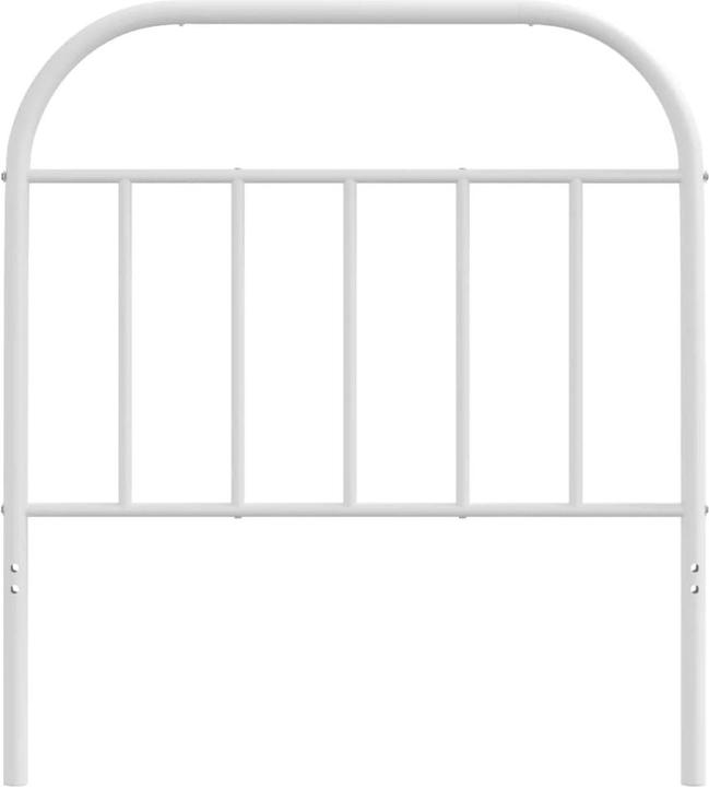 Immagine prodotto VidaXL Kopfteil Metall Weiss 90 cm, Farbe: Weiss (95 x 3 x 100 cm)