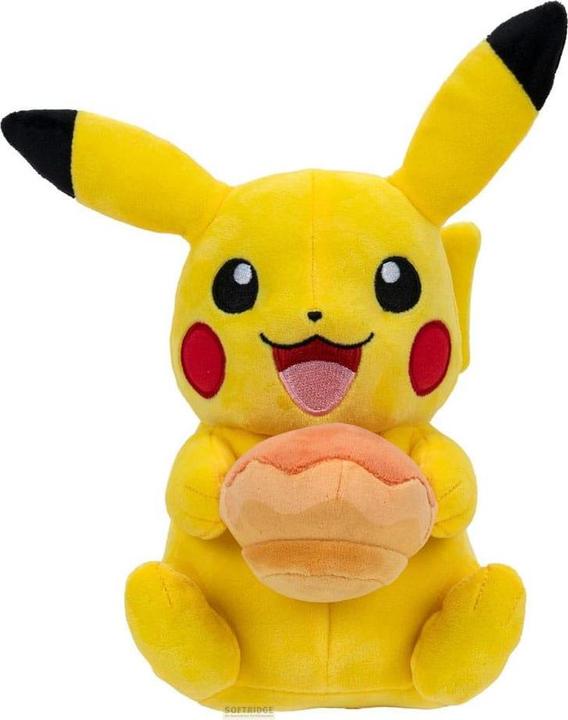 Immagine prodotto Jazwares Peluche Pokémon Pikachu con Pecha Poké Puff (arancione) Accy 20 cm (20 cm)