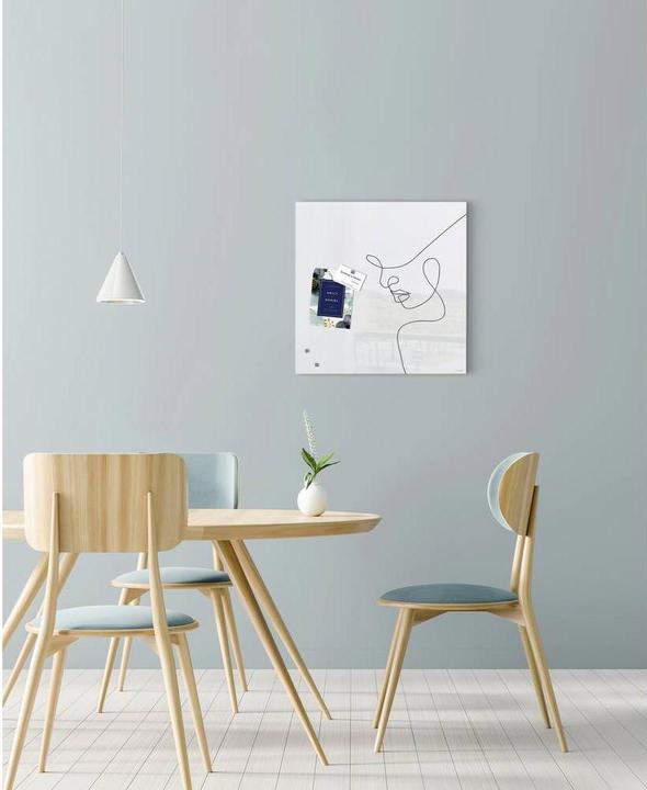 Image du produit Sigel Tableau magnétique en verre Artverum avec design (Tableau magnétique, 48 x 48 cm)