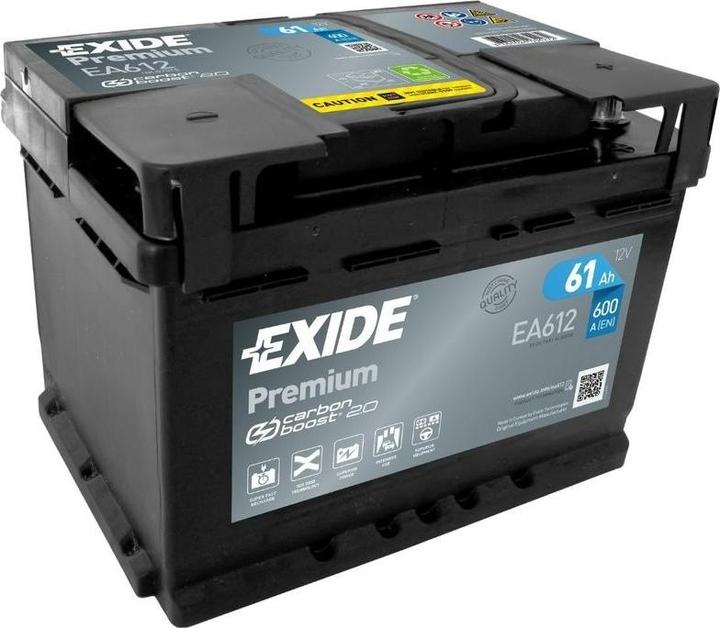 Actual product image Exide Premium Carbon Boost EA612 (12 V, 60 Ah, 600 A)