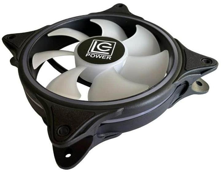 Actual product image LC-Power LC-CF-120-ARGB-B Black Housing fan 120mm 12x12CM retail (120 mm, 1 x)