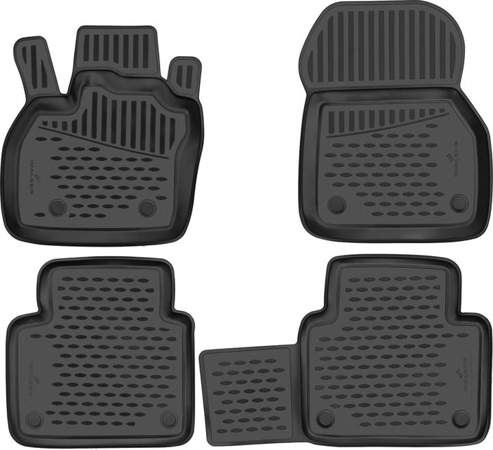 Image du produit Walser Tapis en caoutchouc XTR pour Renault Zoe Fourgon/ Hayon (BFM) 04/2019-aujourd'hui (2 tapis avant + 2 tapis arrière)