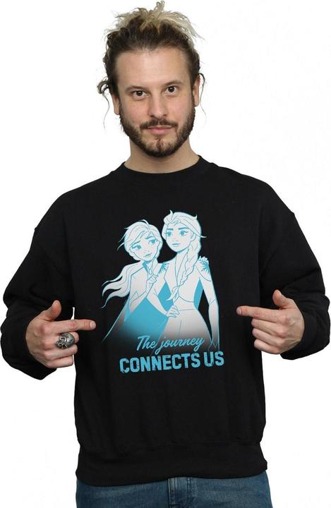 Image du produit Disney - Sweat FROZEN ELSA AND ANNA THE JOURNEY CONNECTS US - Homme (4XL)