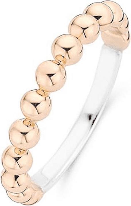 Immagine prodotto Ti Sento Milano Anello con struttura a sfera bicolore placcato oro 12181SY (56, 925 Argento)