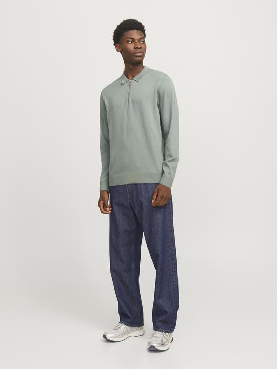 Actual product image Jack & Jones Jjeemil Knit Polo Half Zip Ls Noos (L)