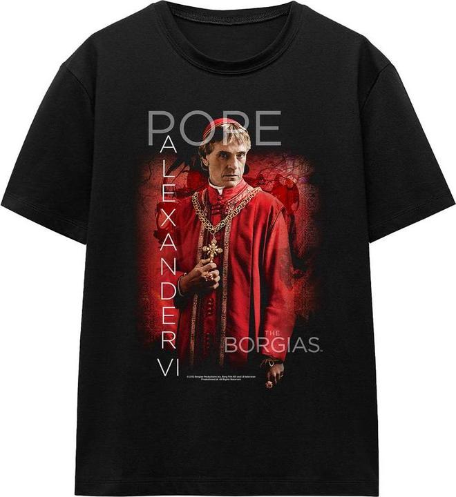 Actual product image The Borgias Unisex Adult Pope Alexander VI T-Shirt (M)