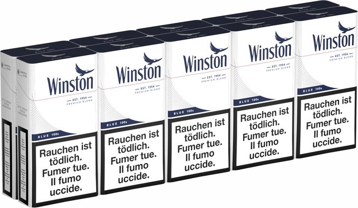 Actual product image Winston Blue 100S Box (10 pcs.)