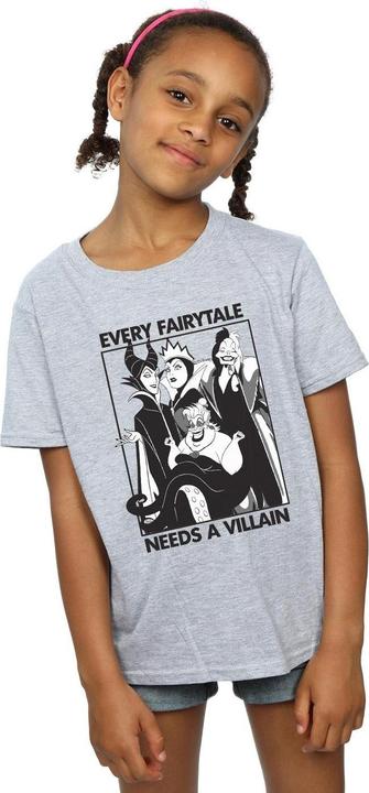 Immagine prodotto Disney Every Fairy Tale Needs A Villain Maglietta Ragazze (140, 146)