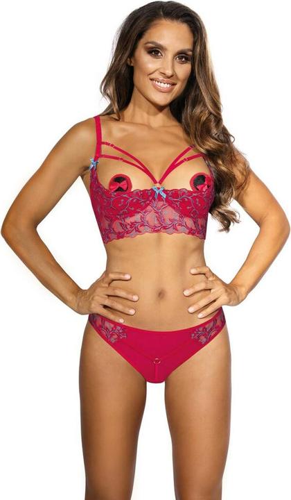 Axami V-9671 bustier with open cups