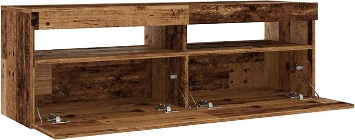 Image du produit VidaXL TV Schrank Lowboard Fernsehschrank Fernsehtisch mit LED Altholz-Optik (120 x 35 x 40 cm)