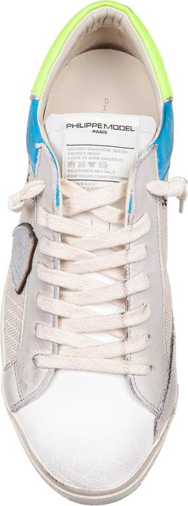 Produktbild Philippe Model sneakers prsx in fabric and leather color white and fluorescent yellow (40)