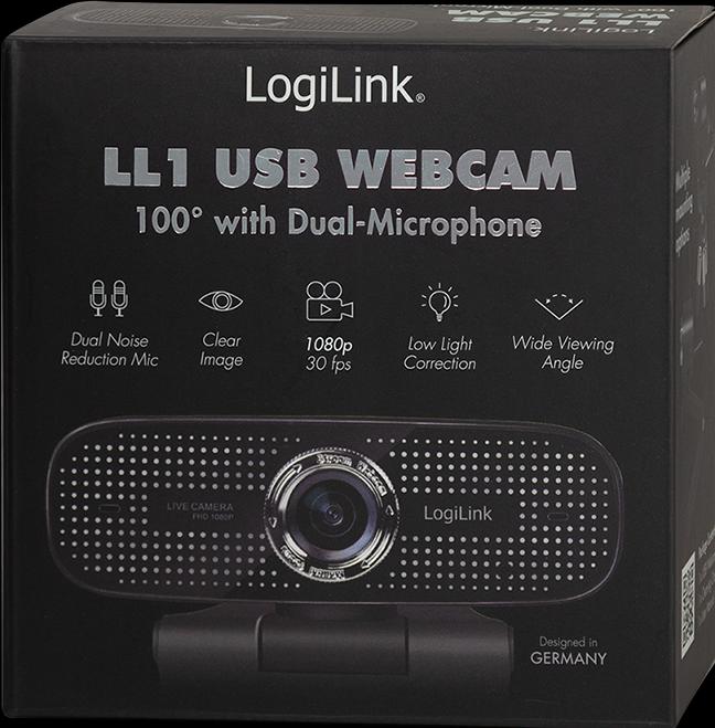 Produktbild LogiLink 30 fps, f/2.2, 100°, USB (2 Mpx)